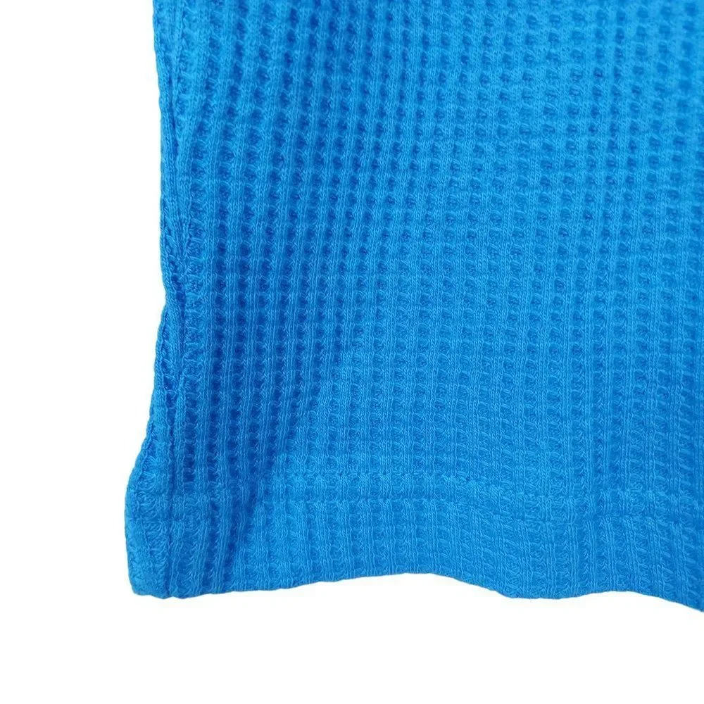 Simply Styled Pullover Top Boys Medium 10/12 Blue Long Sleeve Crew Neck Cotton